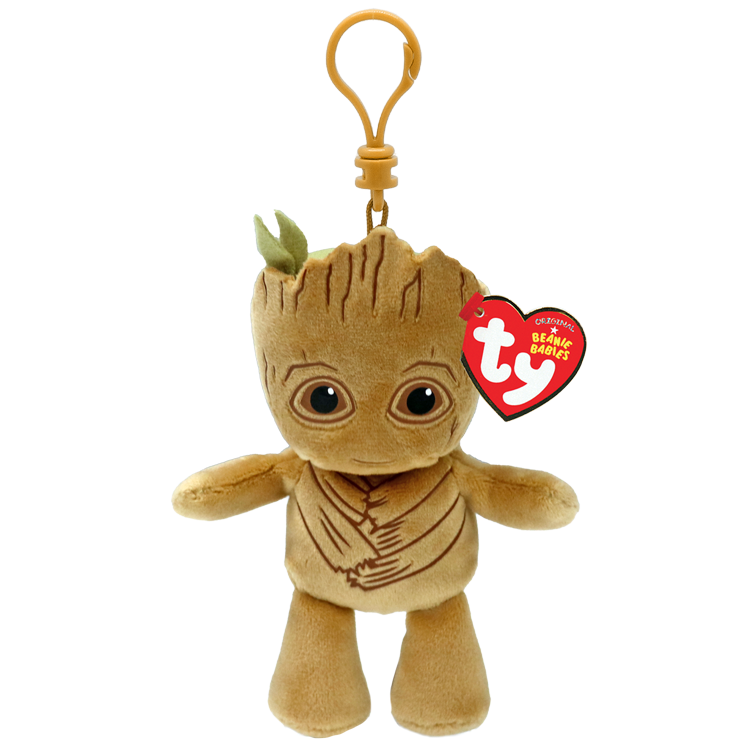 TY Marvel Beanie Babies Soft Clip - Groot