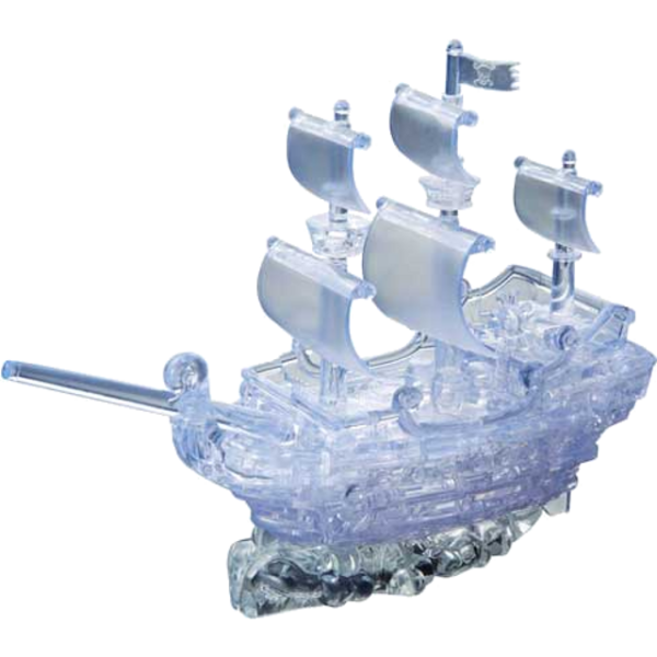 Crystal Puzzle 3D - Clear Pirate Ship