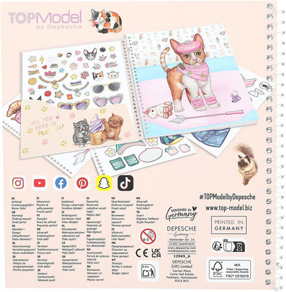TOPModel - Dress Me Up Stickerbook - Kitty
