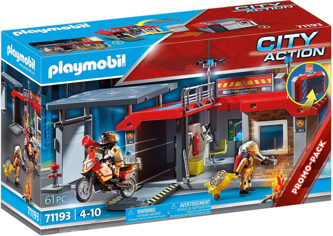 Playmobil - Take Along Fire Station 71193