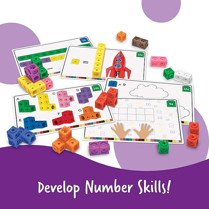 Learning Resources - MathLink Cubes Early Math Activity Set