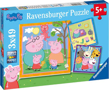 Ravensburger 3x49pc- Peppa's Family & Friends Puzzle