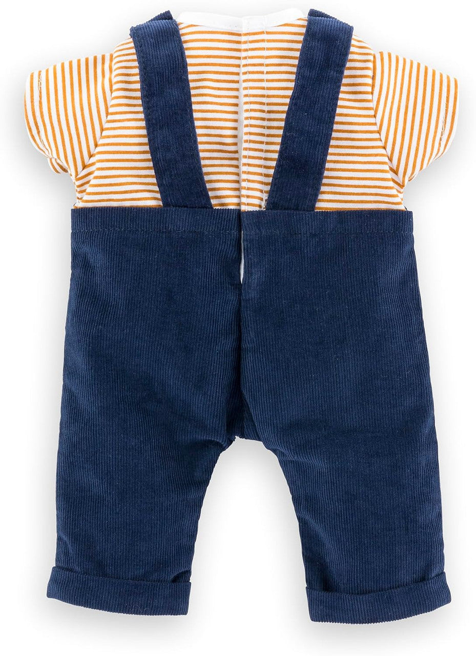 Corolle - Mon Premier Striped T-Shirt and Navy Overalls Set 30cm