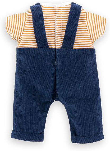 Corolle - Mon Premier Striped T-Shirt and Navy Overalls Set 30cm