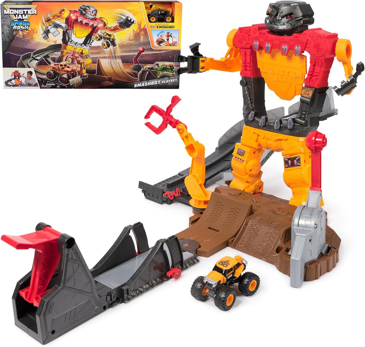Monster Jam 1:64 Smash & Bash SmashBot Playset
