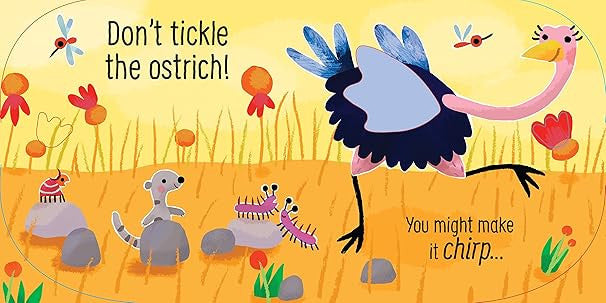 Usborne Touchy-Feely Sounds Book - Don't Tickle the Monkey