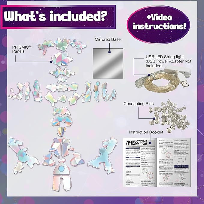 Prismic Build Your Own 3D Puzzle - Bear Lantern