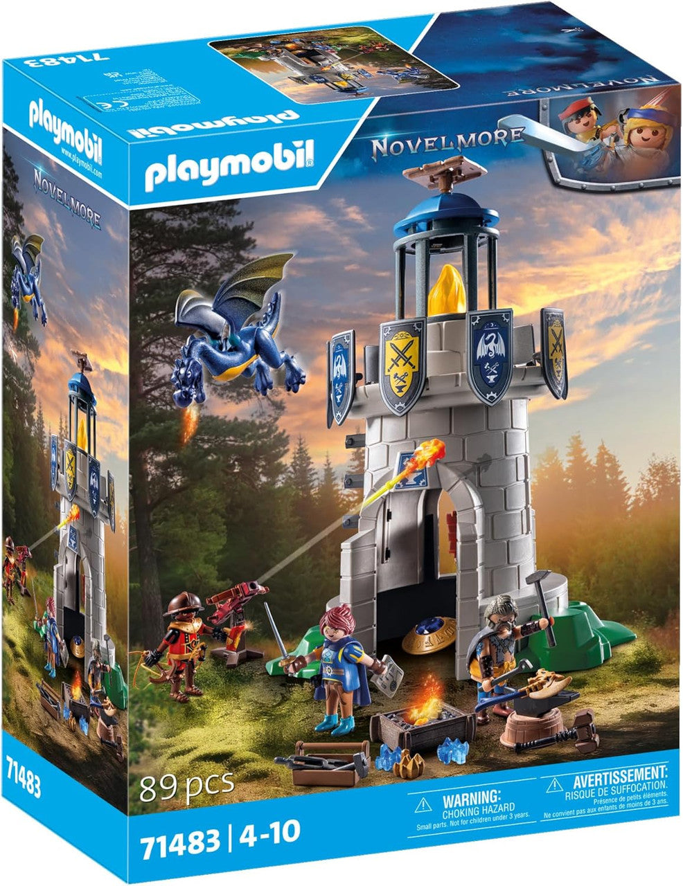 Playmobil - Novelmore - Knight's Tower with Smith and Dragon 71483