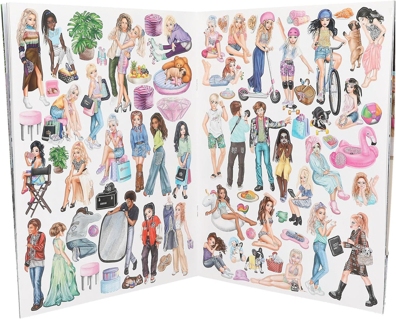 TOPModel - StickerWorld Activity Book