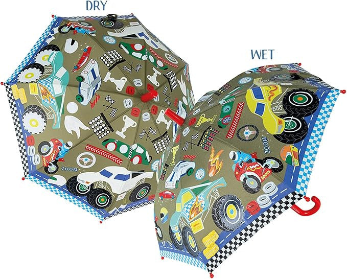 Floss & Rock Colour Changing Umbrella - Cars