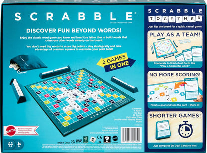 Scrabble Board Game - Double Sided Board