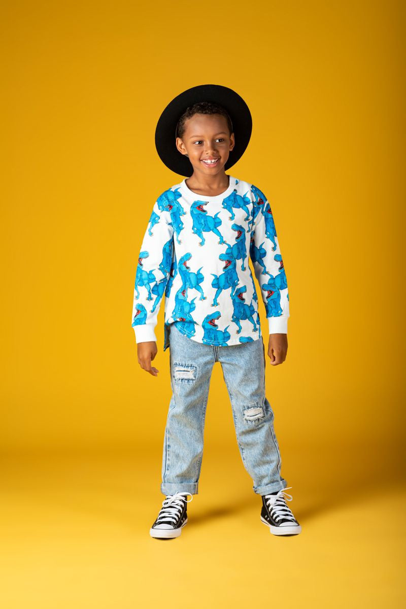 Blue Rex Long Sleeve T-shirt - Teen