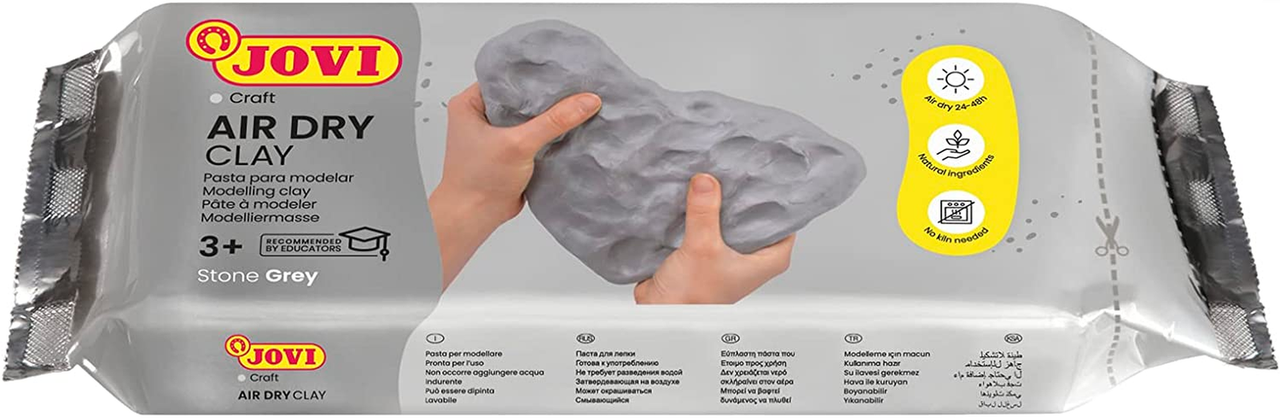 Jovi - Air Dry Clay Bar - 1000g Grey