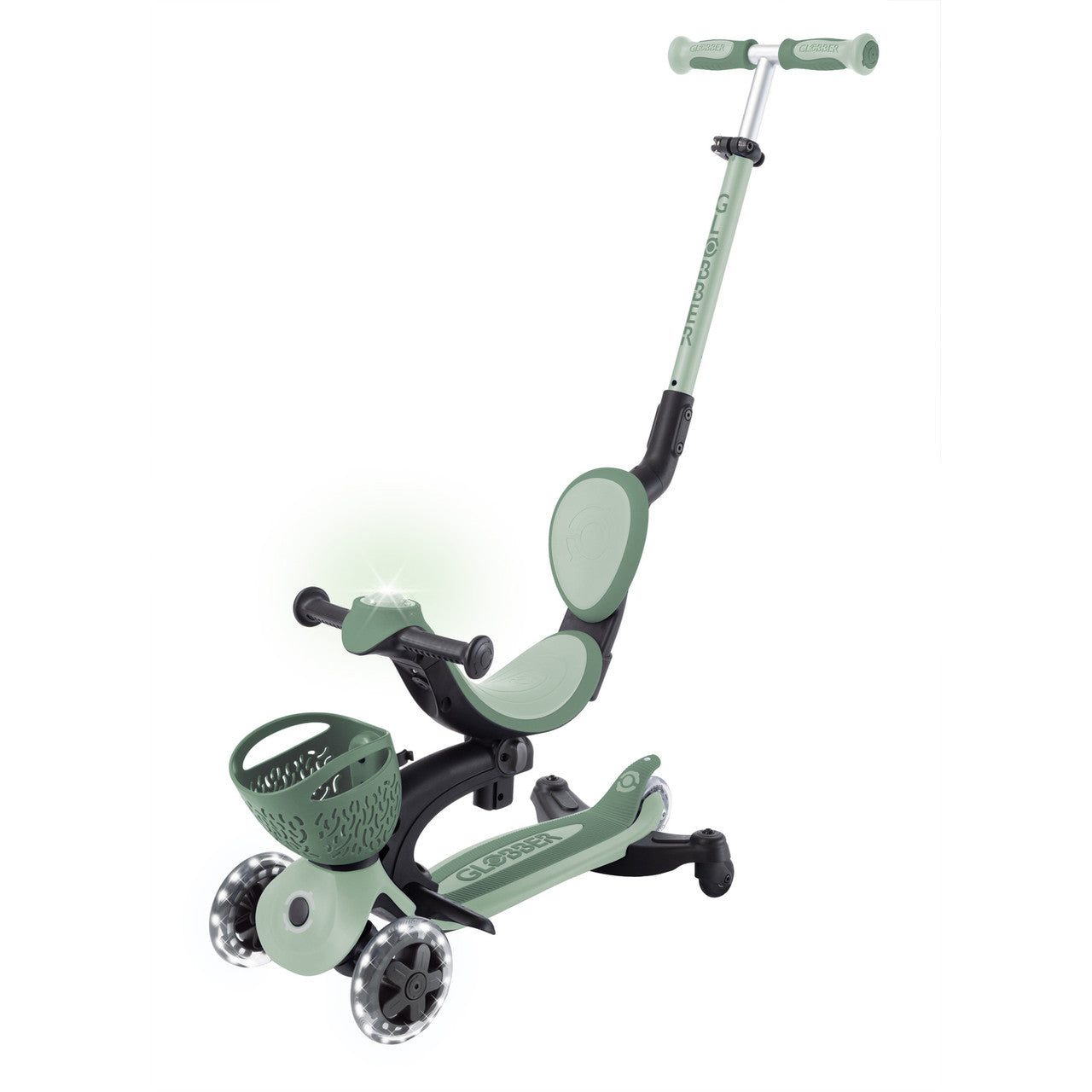 Globber - GO UP Baby Lights 360 Ride-On Scooter - Sage