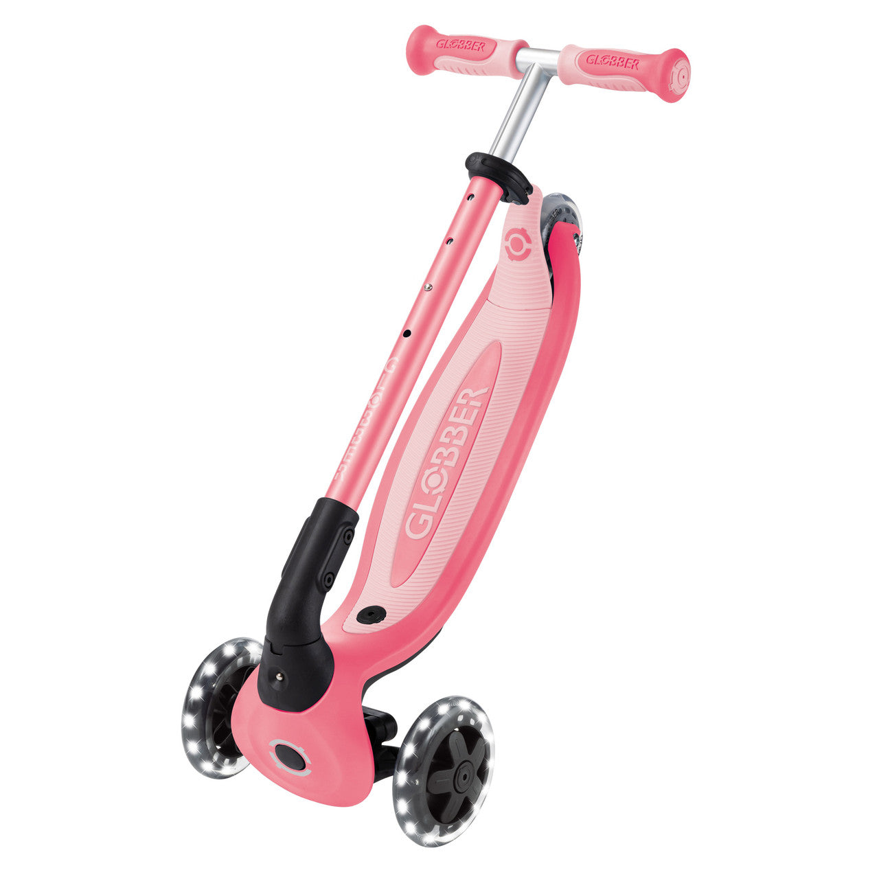 Globber - GO UP Baby Lights 360 Ride-On Scooter - Pastel Pink