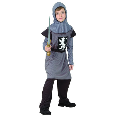 Anagram Medieval Knight Boys Costume featuring a classic medieval knight outfit for kids