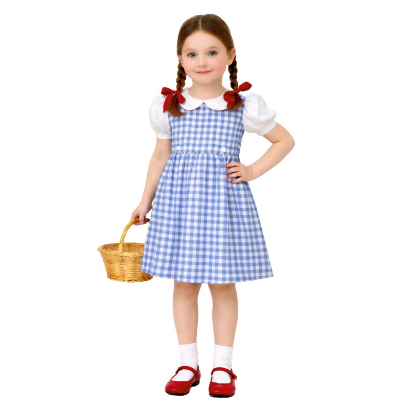Anagram Kansas Cutie Girls Costume featuring a classic storybook-inspired dress for kids