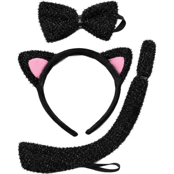 Anagram Cat Set Child costume accessory set with cat ears and tail for kids