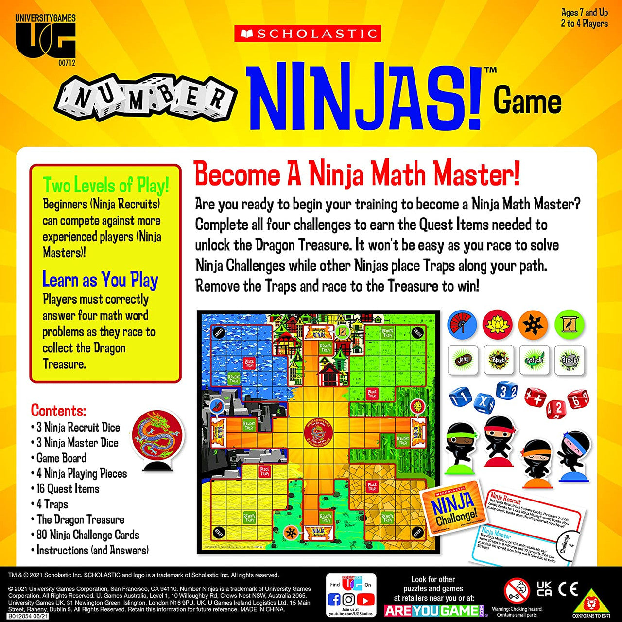 Scholastic - Number Ninjas Math Master Board Game