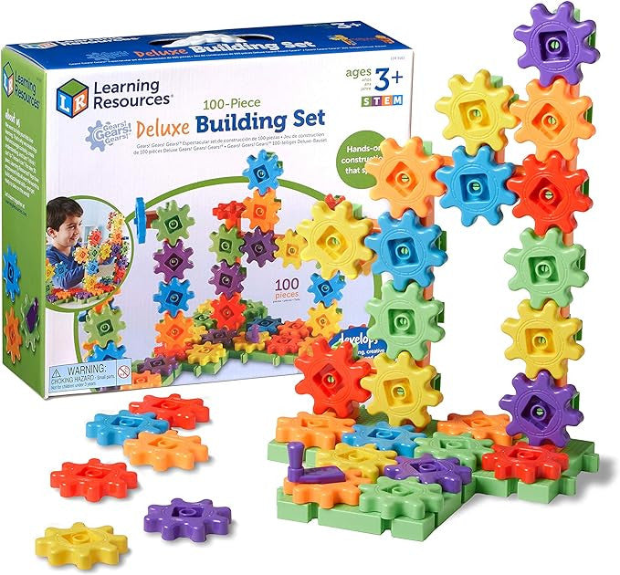 Learning Resources - GEARS GEARS GEARS 100 Piece Deluxe Building set