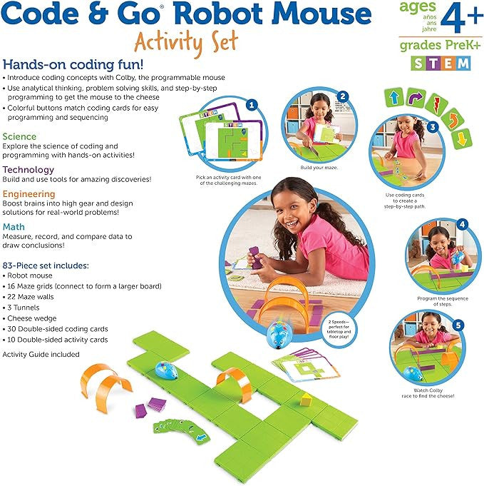 Learning Resources - Code and Go Robot Mouse Activity Set