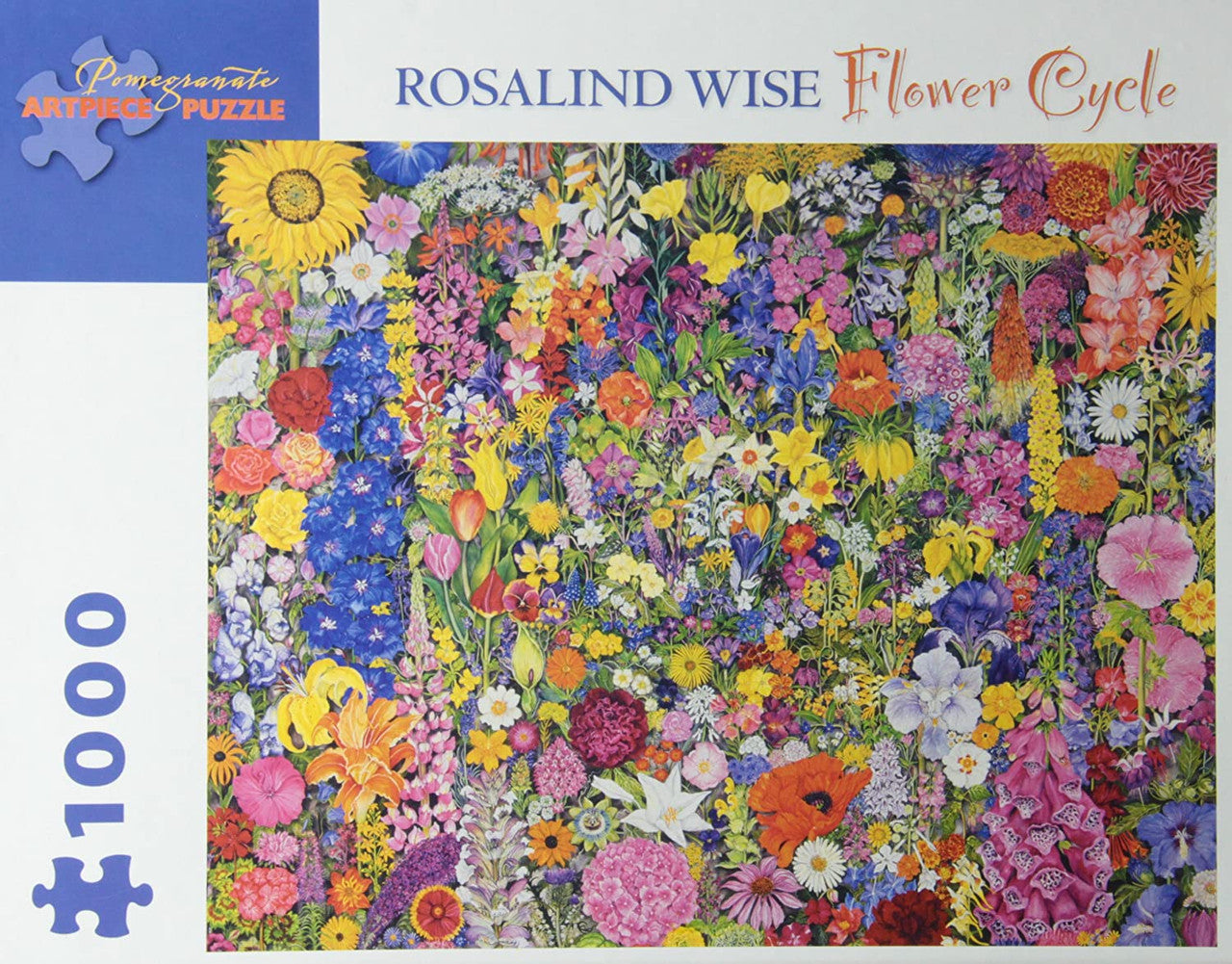 Pomegranate 1000pc Puzzle - Rosalind Wise - Flower Cycle Puzzle