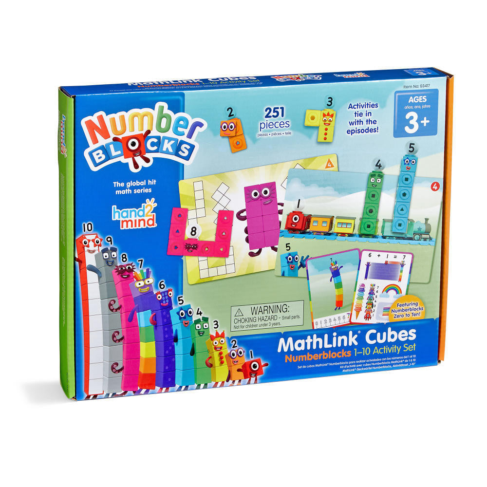 Hand2Mind - Mathlink Cubes - Numberblocks 1-10 Activity Set