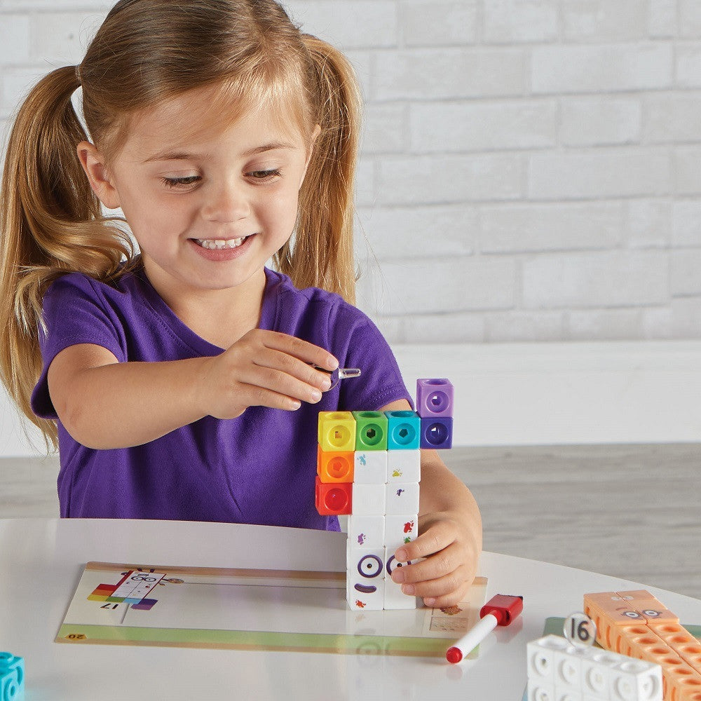 Hand2Mind - Mathlink Cubes - Numberblocks 11-20 Activity Set
