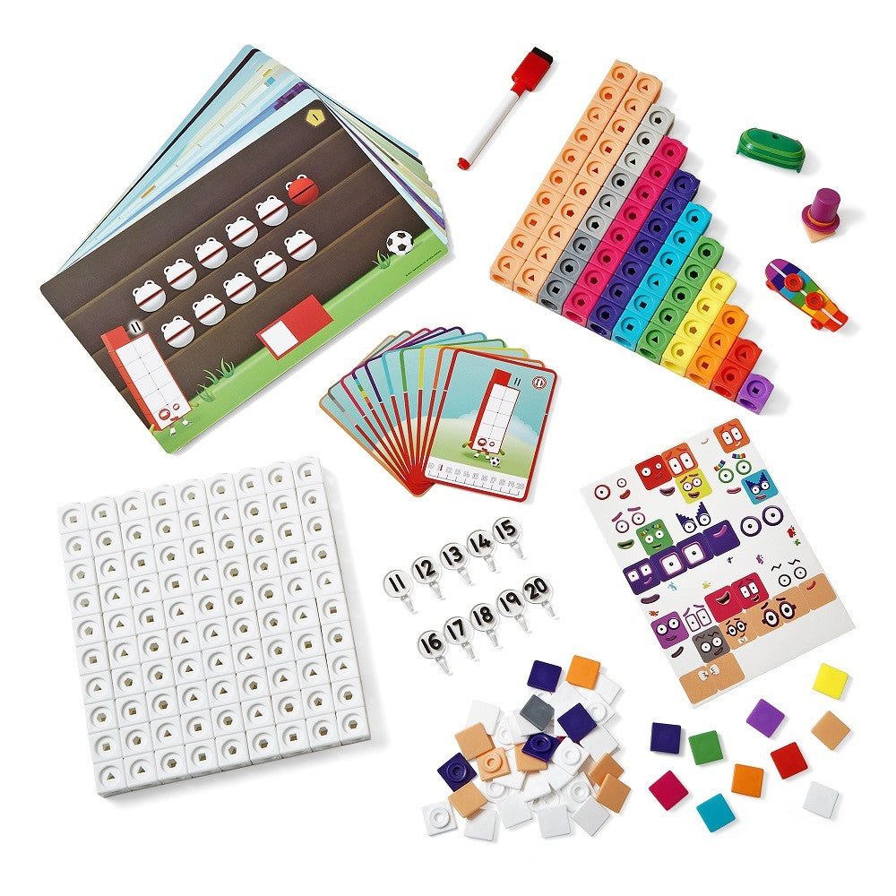 Hand2Mind - Mathlink Cubes - Numberblocks 11-20 Activity Set