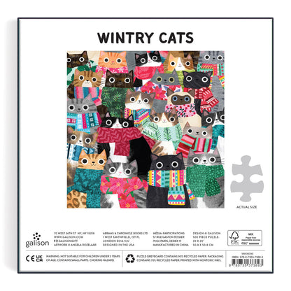Galison 500pc - Wintry Cats Puzzle