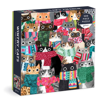 Galison 500pc - Wintry Cats Puzzle