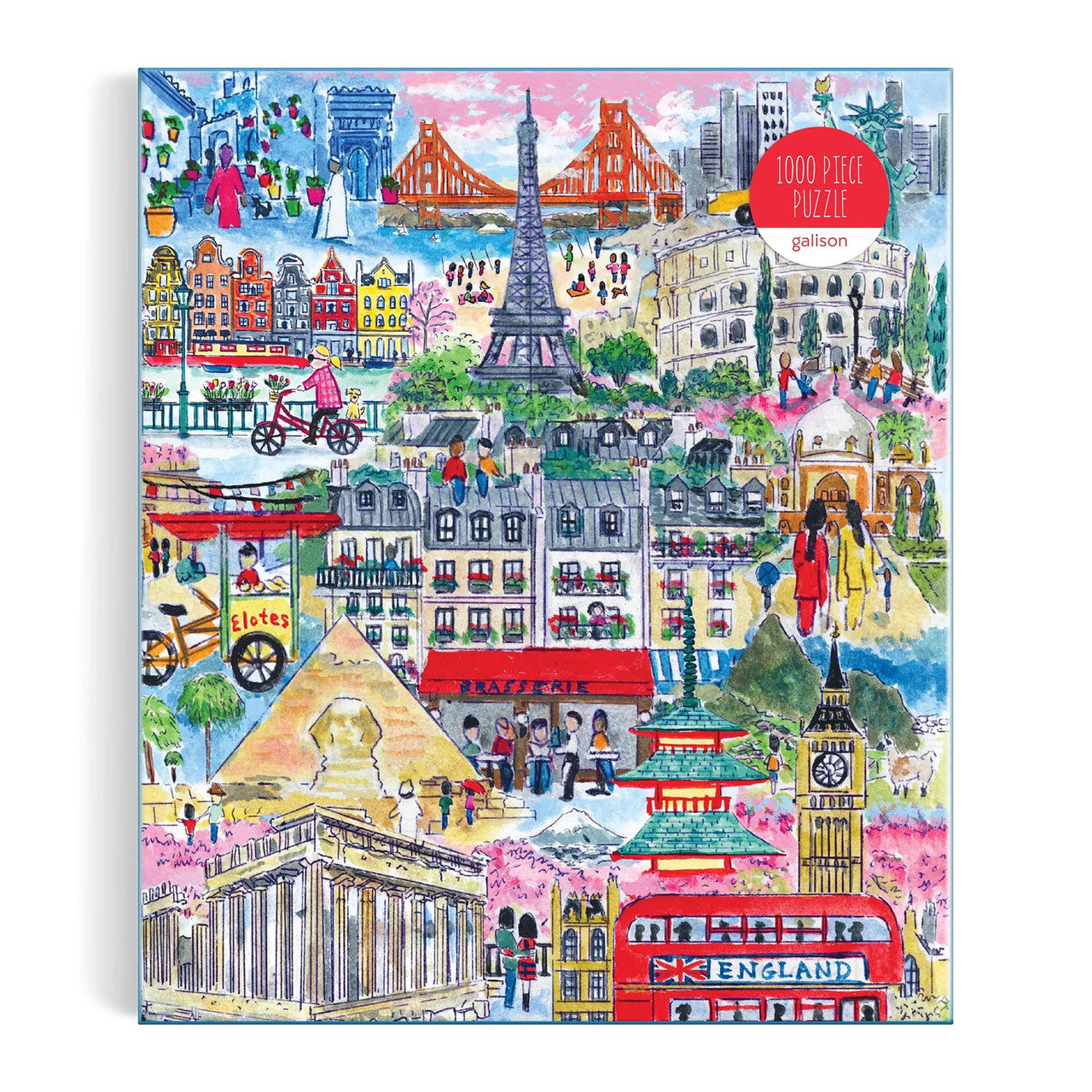 Galison 1000pc - Michael Storrings Cities Around The World Puzzle