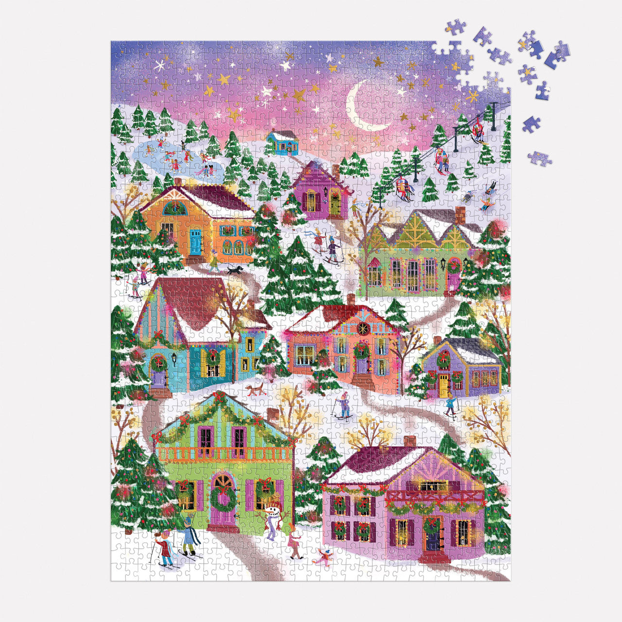 Galison 1000pc - Joy Laforme Snowcap Village Puzzle
