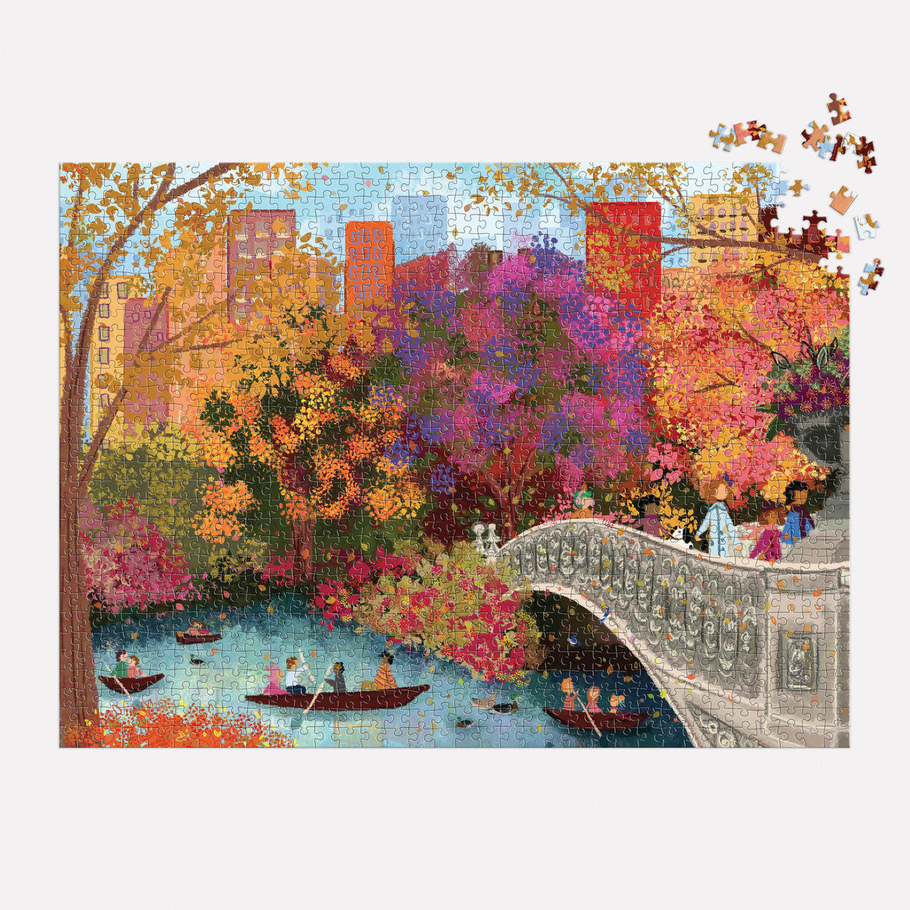 Galison 1000pc - Joy Laforme Autumn on Bow Bridge Puzzle