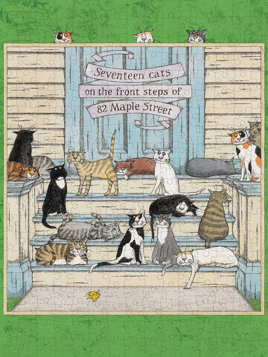 Pomegranate 300pc Puzzle - Edward Gorey: Seventeen Cats