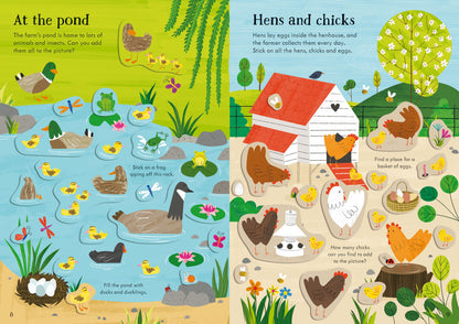 Usborne - Little First Stickers - Farm