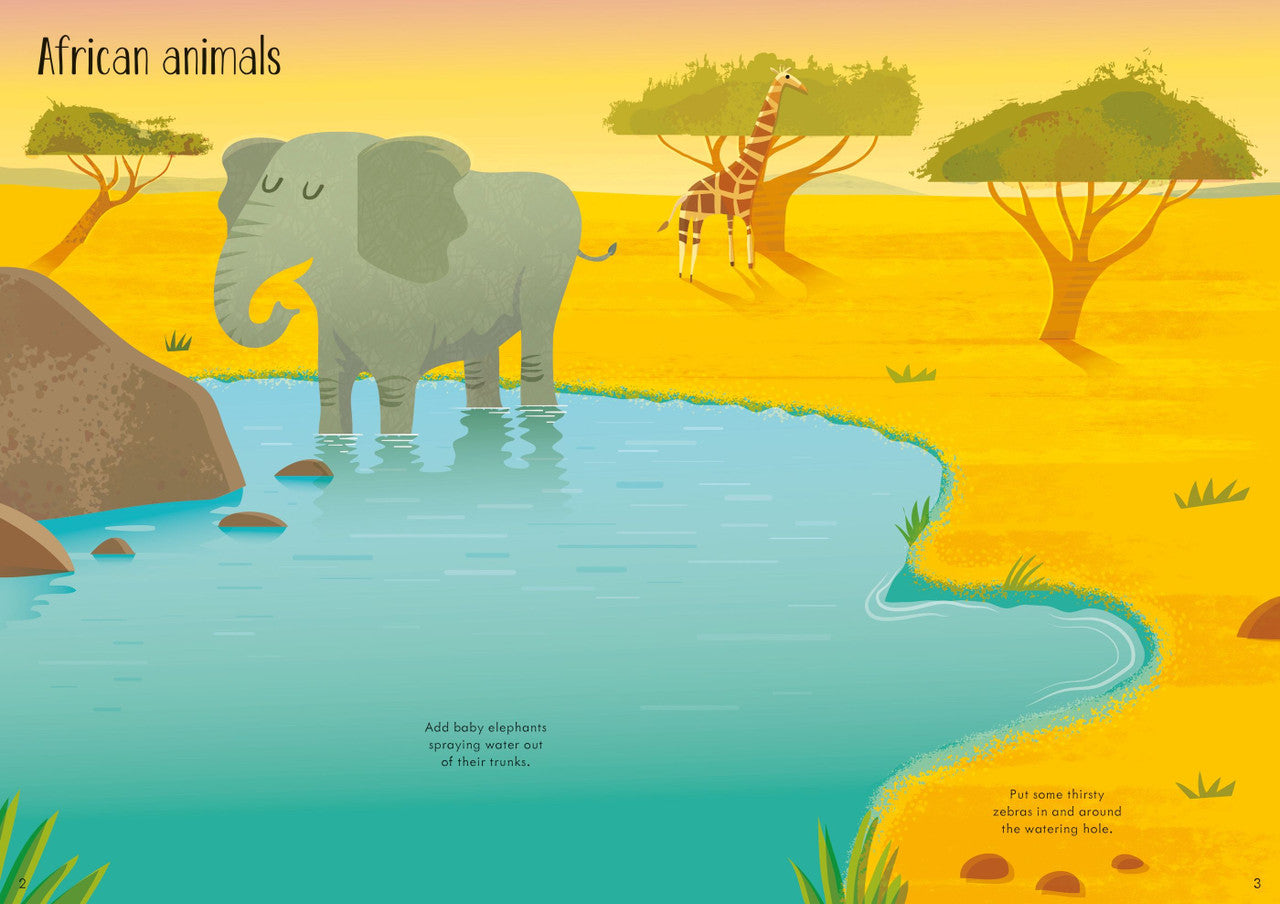 Usborne - Little First Stickers - Animals