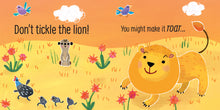 Usborne Touchy-Feely Sounds Book - Don't Tickle the Lion