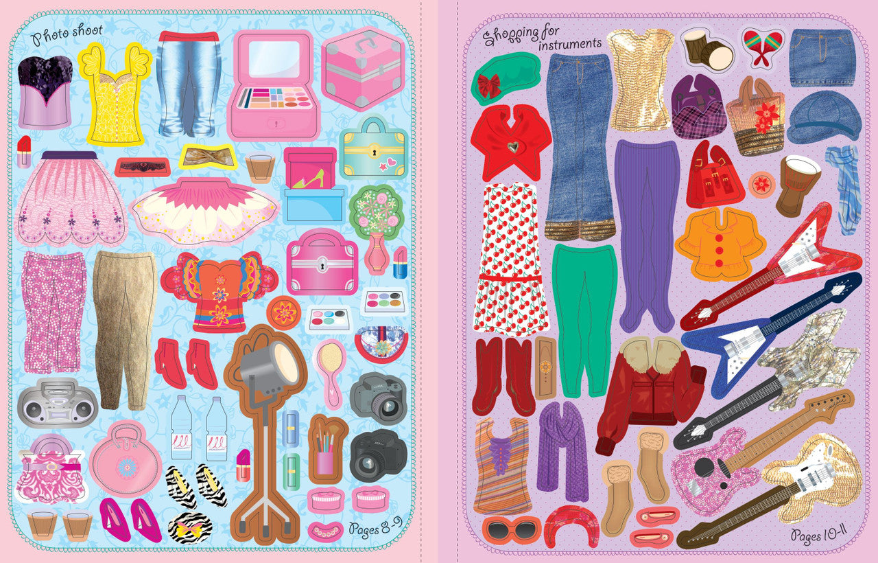 Usborne Sticker Dolly Dressing: Popstars