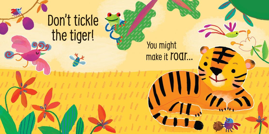 Usborne Touchy-Feely Sounds Book - Don't Tickle the Tiger