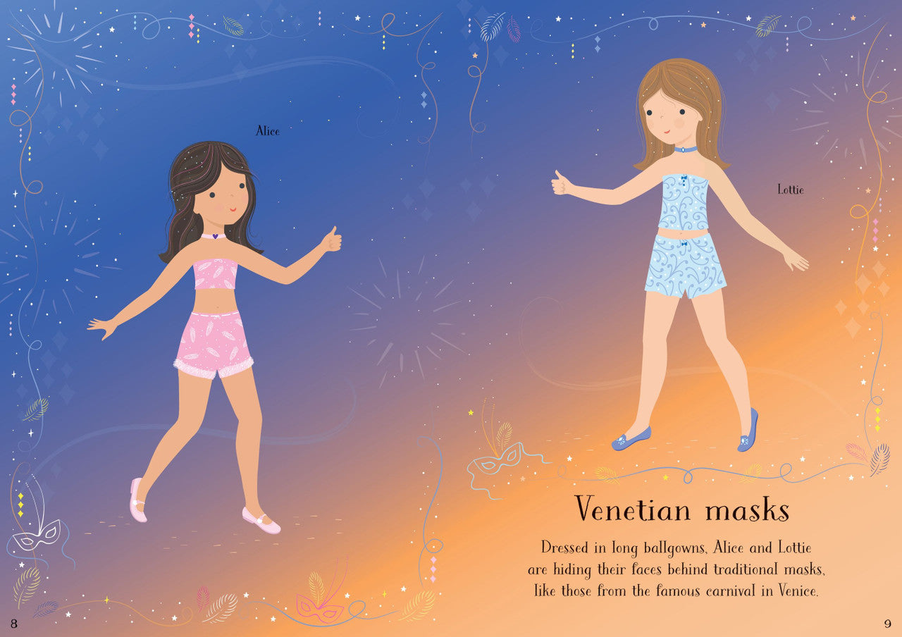 Usborne - Little Sticker Dolly Dressing - Carnival