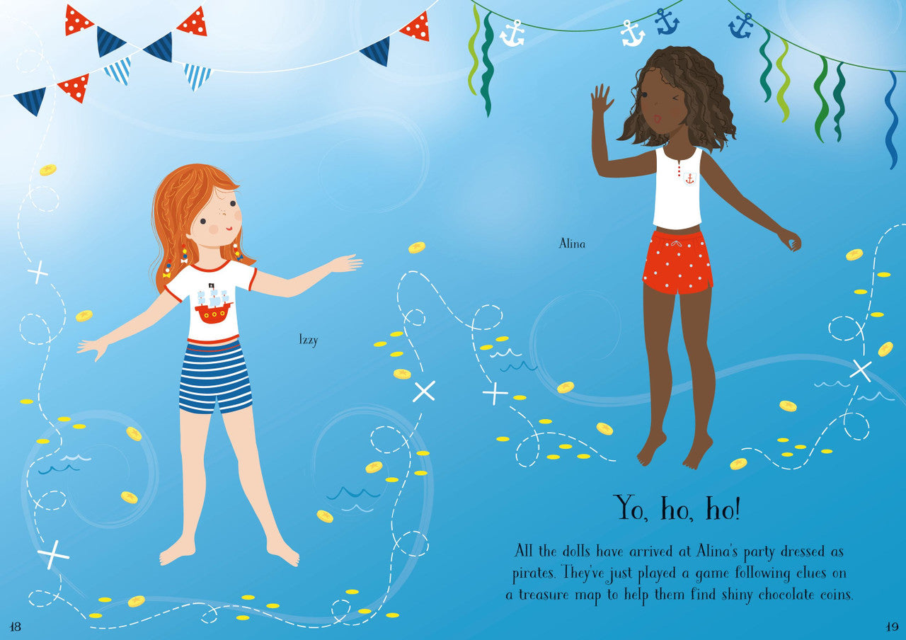 Usborne Little Sticker Dolly Dressing - Parties