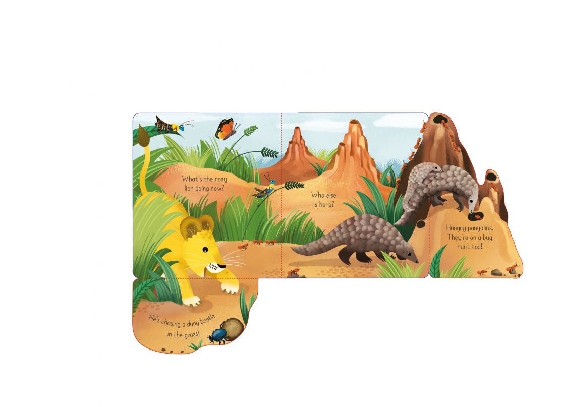Usborne - Little Lift and Look Nosy Lion