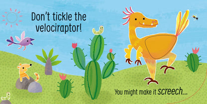 Usborne Touchy-Feely Sounds Book - Don't Tickle the T-Rex