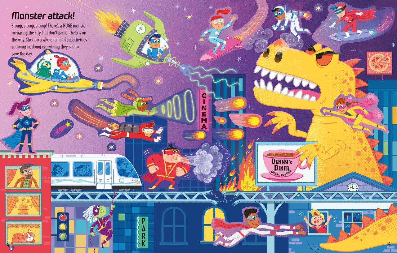 Usborne - First Sticker Book - Superheroes