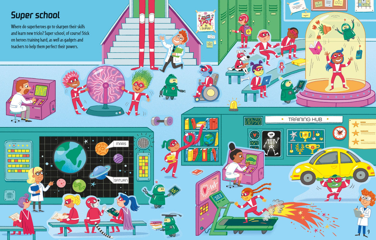 Usborne - First Sticker Book - Superheroes