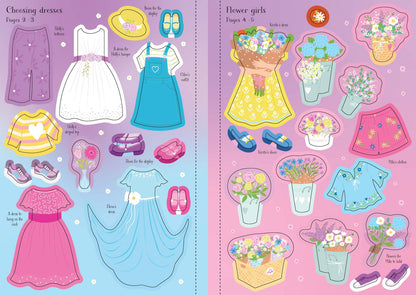 Usborne - Little Sticker Dolly Dressing - Bridesmaids