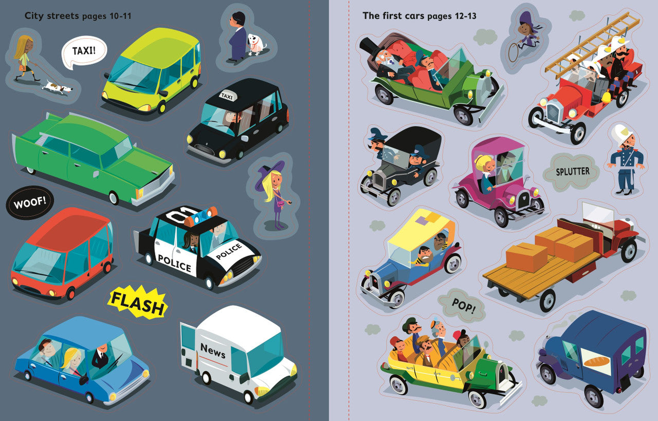 Usborne - First Sticker Book - Cars