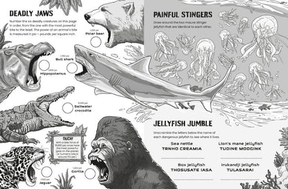 Usborne - Deadly Animal Puzzle Book