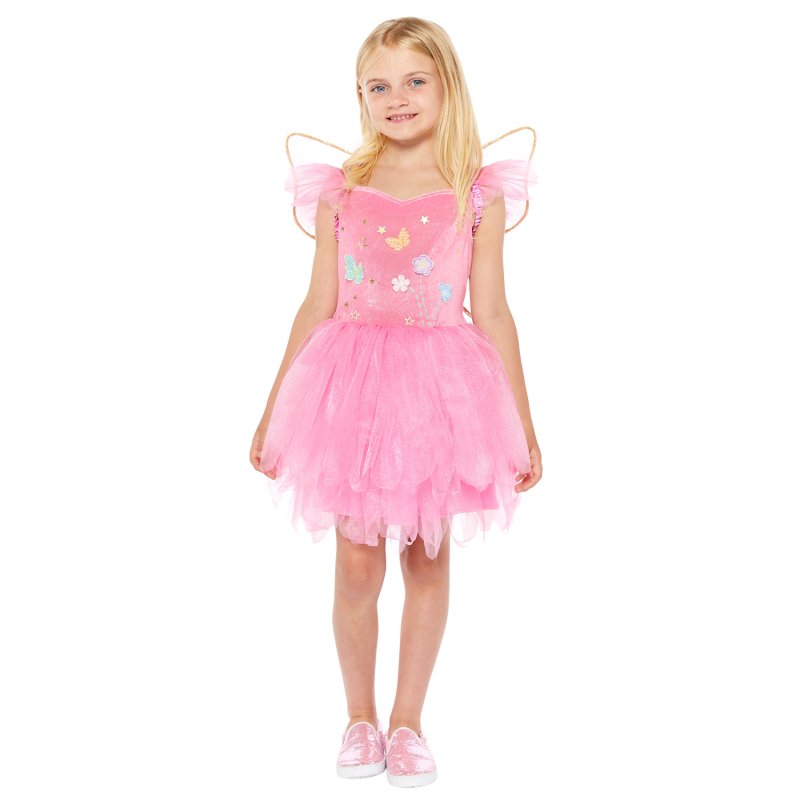 Anagram Pink Fairy Costume featuring a magical pink fairy outfit for kids